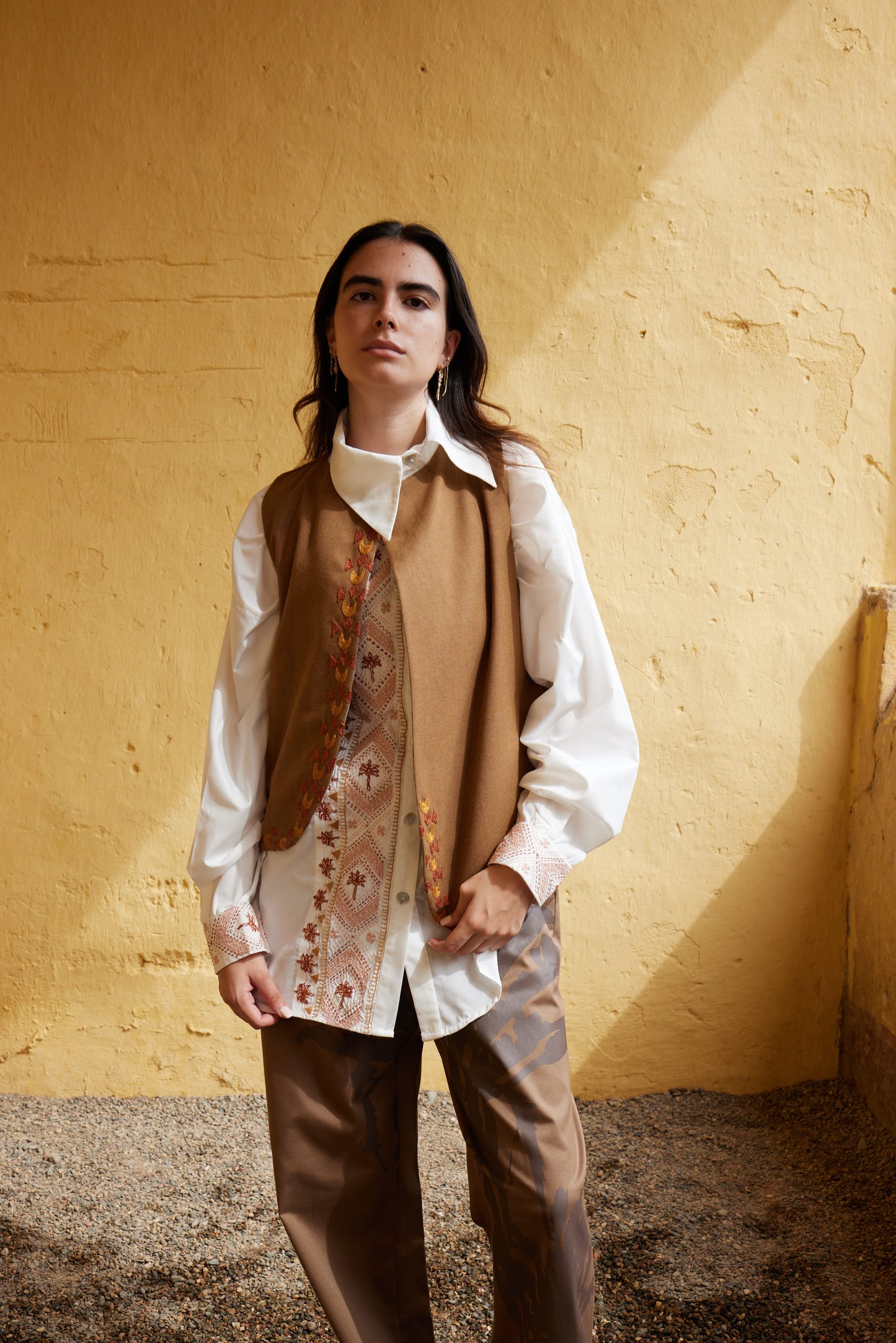 Palm Embroidered Shirt