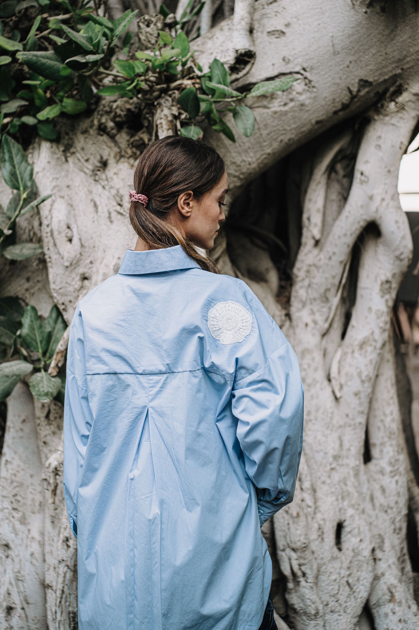 Embroidered Blue Shirt