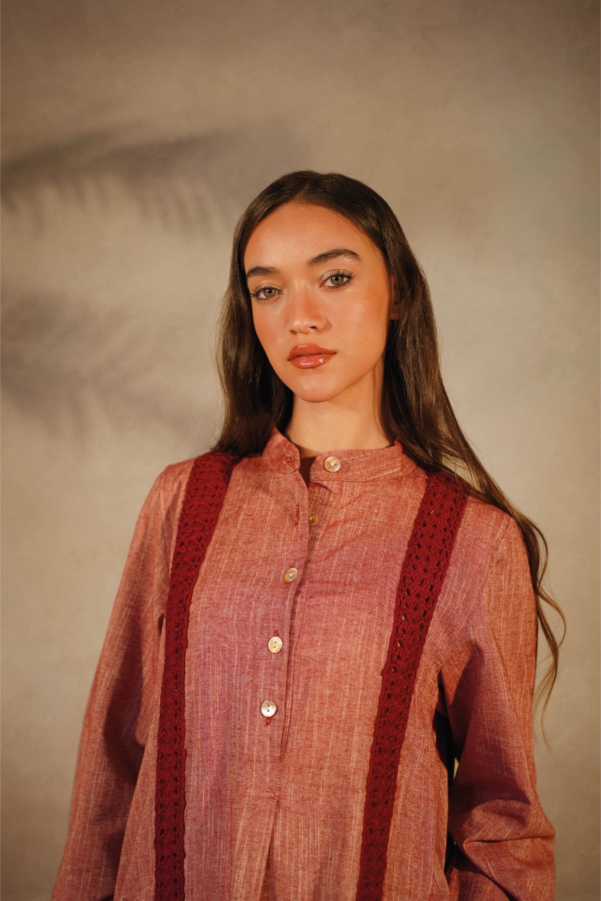 Brick Crochet Line - Linen Galabeya