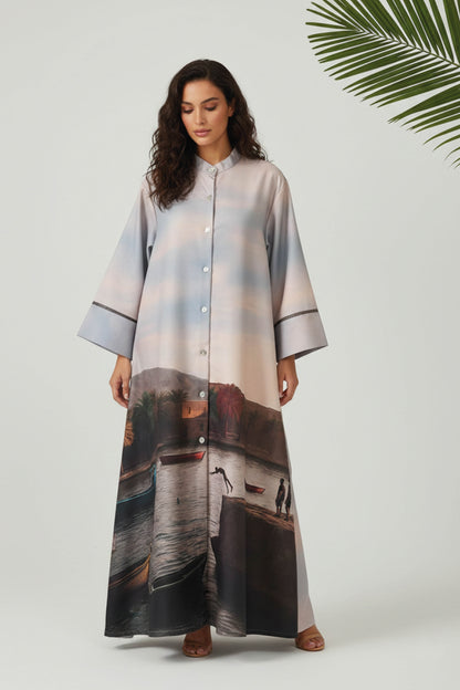 Digital Printed Shirt Dress - Egypt