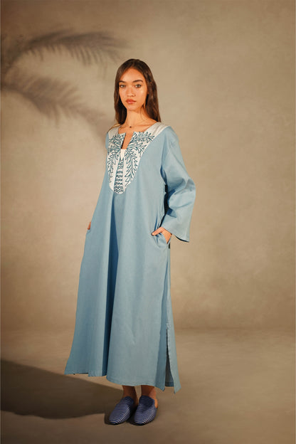 Palm Embroidery Denim x Alaga Galabeya