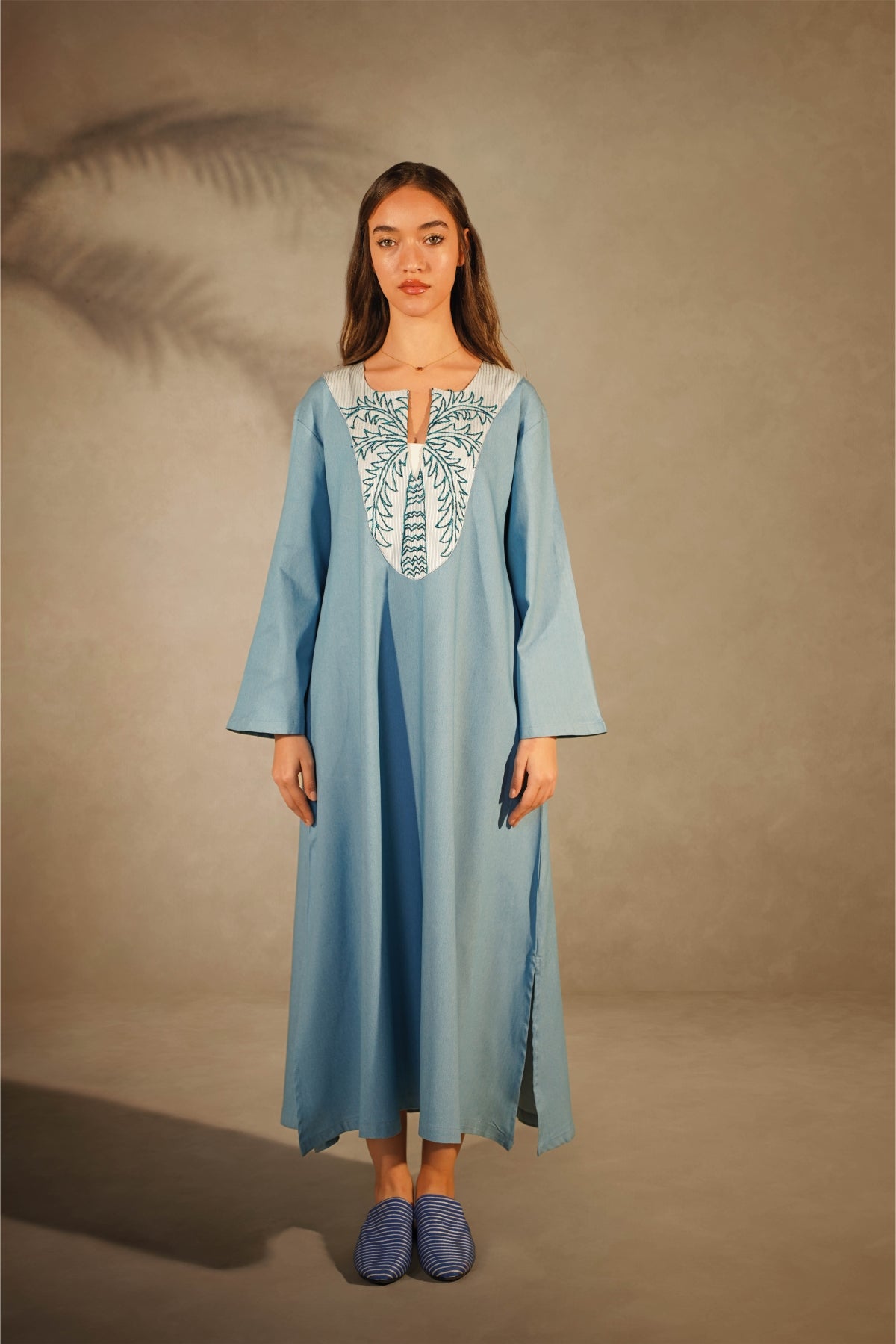 Palm Embroidery Denim x Alaga Galabeya