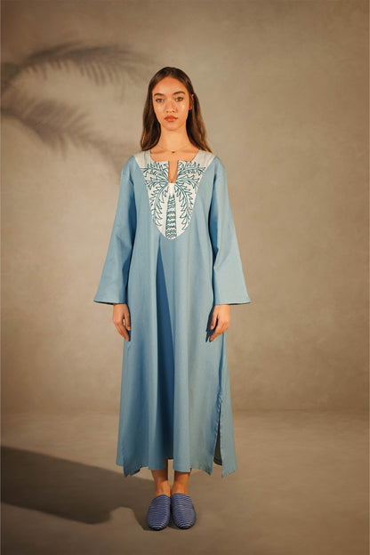 Palm Embroidery Denim x Alaga Galabeya