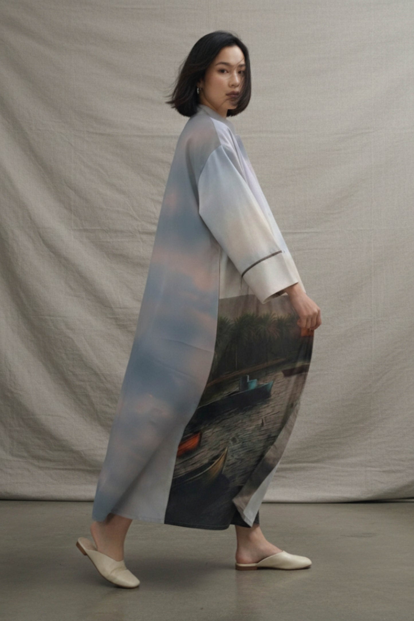 Digital Printed Shirt Dress - Egypt